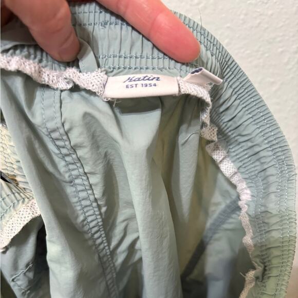 Katin Poolside Volley Shorts in Blue Surf (sea green) Swim Truck Baggies M - Picture 6 of 7